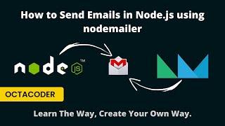 How to send Emails in NodeJS using Nodemailer | Step by step Guide