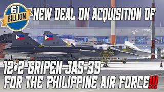 Sweden And Philippines Has reached New Deal 61 Billion On Acquisition Of 14 Gripen JAs 39 E/F