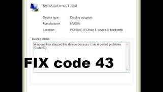 Nvidia reported problems and windows closed it (code 43) FIX!!! 100% WORKING | Windows 8/8.1
