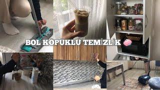 DETAYLI MUTFAK TEMİZLİĞİ  || kiler dolabı düzenleme || ilk soğuk kahve deneyimim 