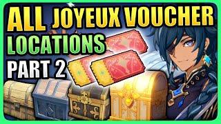 BEST ROUTE FOR ALL 315 JOYEUX VOUCHER LOCATIONS (PART 2) Secret Summer Paradise Genshin Impact 3.8