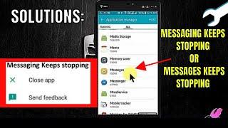 How To Fix Messaging Keeps Stopping Error Android/Samsung || Messages Keeps Stopping