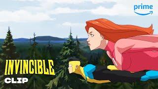 Invincible and Atom Eve | Invincible | Prime Video