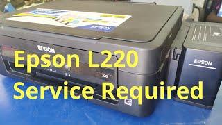 how to fix epson l220 printer service required error