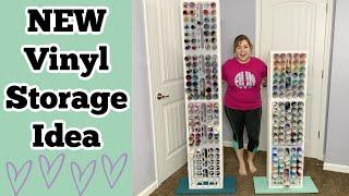 DIY Alex Craft Vinyl Storage Organizer | How to Store Rolls of Heat Transfer Vinyl