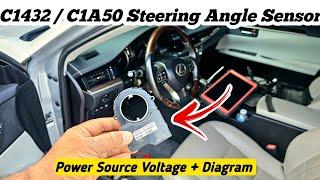 C1432/C1A50 Steering Angle Sensor Power Source Voltage || wiring Diagram + Solution