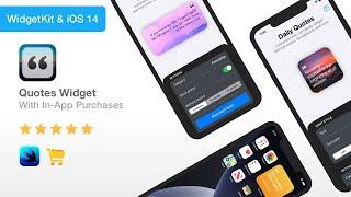 Quotes Widget - iOS 14 SwiftUI & Xcode 12 | WidgetKit Quotes, Bible Verses Widget iPhone