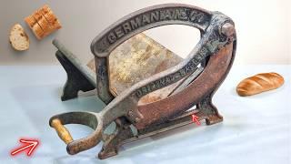 Epic Restoration of a 19th Century German Bread Cutter - ASMR