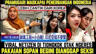 PRAMUGARI INDONESIA DI PUJI LEBIH CANTIK DARI KOREA..SAMPAI-SAMPAI PAKAIAN SOPAN PUN DIANGGAP SEK5I