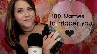 ASMR Sanfte Namensnennung  100 Names to trigger you  German/Deutsch