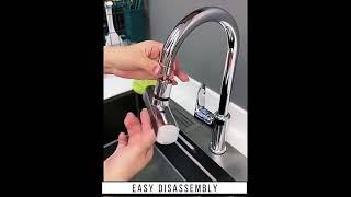 Keran Air Terjun 4 Mode Multifungsi Kran Dapur Wastafel Sink Rotatable Splash Water Filter Nozzle Ta