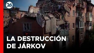 Nuevas imágenes de la destrucción de la ciudad de Járkov desde el aire