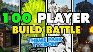  100 PLAYER BUILD BATTLE FOR $1,000 ROBUX In Theme Park Tycoon 2!