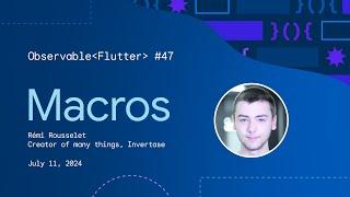 Rewriting freezed with Macros | Observable Flutter #47