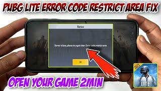 pubg lite server is busy please try again later error code restrict area 2024 | pubg server is busy