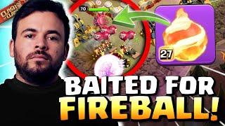 FIREBALL gets BAITED but Celinho makes PERFECT ADJUSTMENT! Clash of Clans