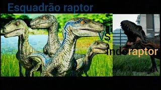 ESQUADRÃO RAPTOR VS INDORAPTOR (Ripper) - Batalha Jurássica - ep 4 - 1°temporada