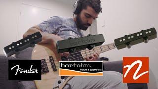 Jazz Bass Pickup Comparison (Nordstrand-Fender-Bartolini)