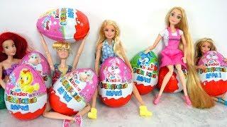 Big Kinder Surprise EASTER EGGS! Barbie Surprise Eggs Kejutan Telur!  Surpresa Ovos da páscoa!