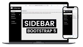 Sidebar Bootstrap 5  |  Coding League