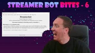 Automated welcome and shout outs, customised shout outs. Streamer bot bites.
