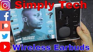 Simply Tech ULTRA - True Wireless Earbuds - 16 Hour Battery - LCD - Noise Isolating - Touch Controls