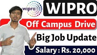 Wipro Off Campus Drive For 2021 Batch | Wipro Jobs For Freshers 2021