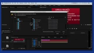 Relinking offline media in Premiere Pro