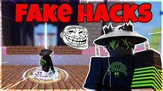 How To Troll Anyone With Fake Hacks | Roblox Bedwars