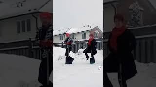 Tango Dance Challenge in Snow Storm