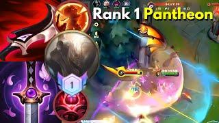 Rank 1 Pantheon (JGL) | Chinese Server | 6 Games | S15 | Wild Rift