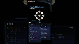 CSS Social Buttons Animation #shots #shortvideo #html #css