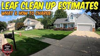 Breaking Into Leaf Clean Ups? ► Start Here. (How We Charge)