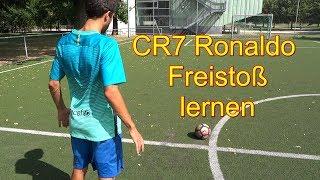 Wie Cristiano Ronaldo CR7 Freistoß machen Tutorial /Wie Knuckelball, Flatterball, Wackelball machen