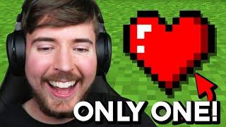 Minecraft, Ama Sadece 1 Kalp İle!