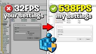 SECRET Windows Registry Tweaks to BOOST FPS in ALL Games! (Windows Optimization )