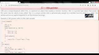 CPP this pointer