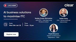 Live Discussion | AI-based solutions to help businesses plug ITC leakages & improve profitability