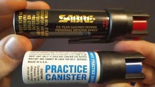 SABRE OC/Tear Gas Spray and Practice Spray - Tested and Reviewed