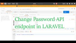 Change password API in LARAVEL