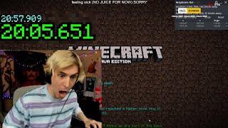 xQc BEATS Forsen (FULL RUN) 20:05