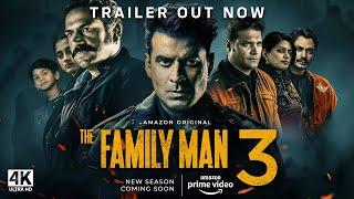 The Family Man Season 3 - Teaser Trailer 4K | Raj & DK | Manoj Bajpayee, Samantha | Amazon Original