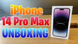 iPhone 14 Pro Max dunkellila UNBOXING und erster Eindruck | Schnellstart