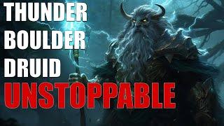 Diablo 4 Season 6 Druid Thunder Boulder Build (Thulder) | Dungeon Clearing Dominance! #diablo4