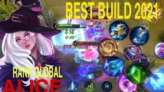 ALICE BEST BUILD | TOP GLOBAL ALICE GAMEPLAY | MOBILE LEGEND