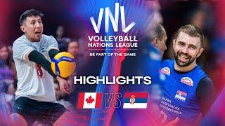  CAN vs.  SRB - Highlights | Week 2 | Men's VNL 2024