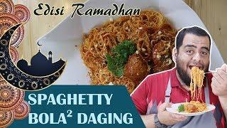 SPAGHETTI  BOLOGNESE BOLA-BOLA DAGING MOZARELLA