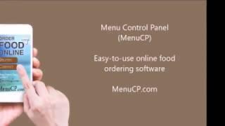 Online Food Ordering Software - Menu Control Panel Software.