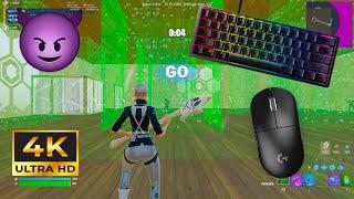 [4k 240 fps] Keyboard ASMR  Fortnite Box fights 