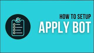 How to setup apply bot for your discord server